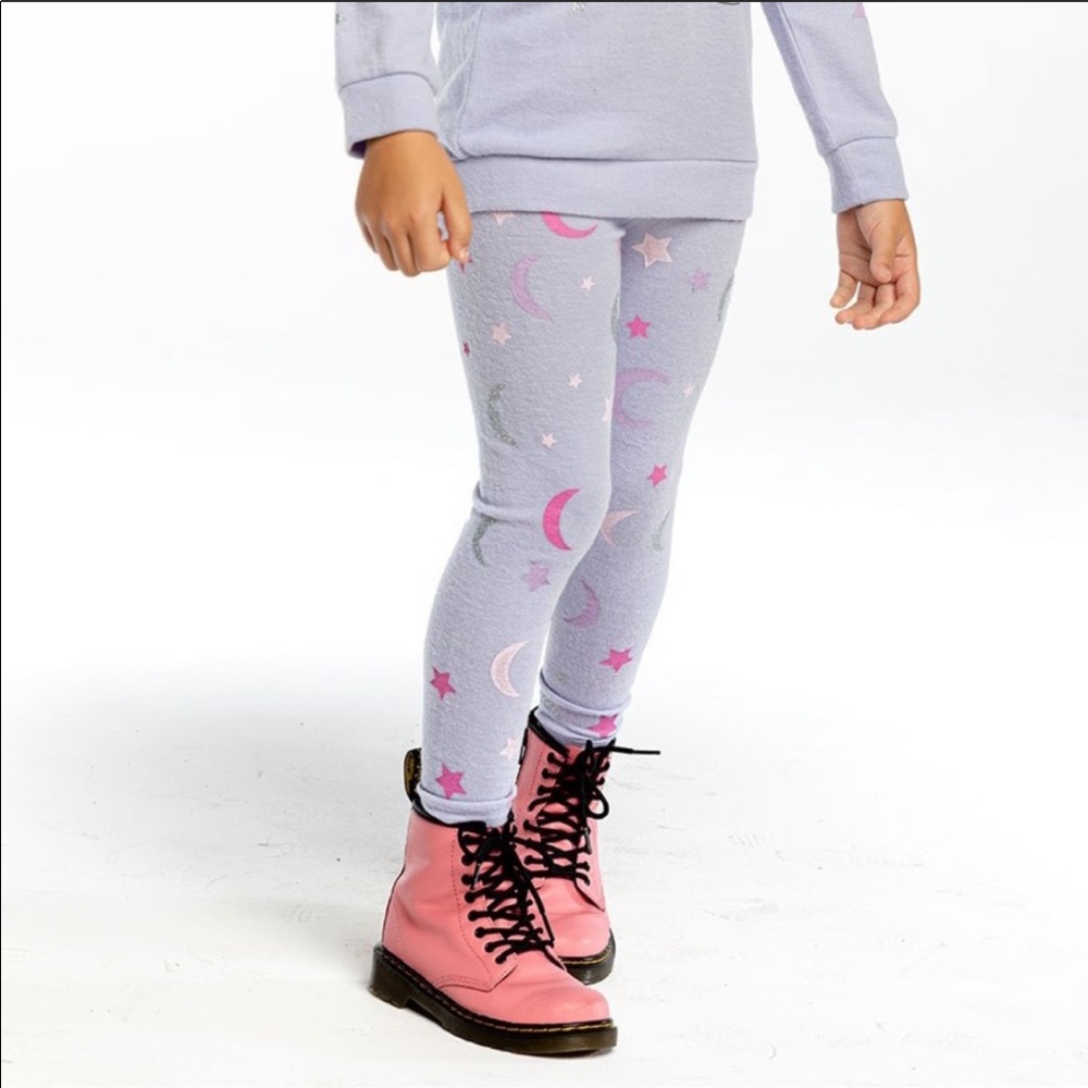 Chaser – Girls “La Luna” Moon & Stars Leggings